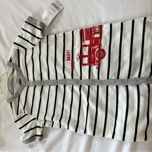 Carter's Striped One Piece - Red and Gray